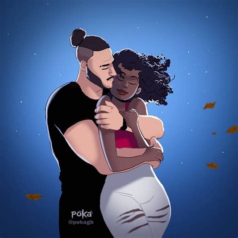 Artist Depicts Relationships In Most Realistic Way Black Love Art Poka Arts Black Couple Art