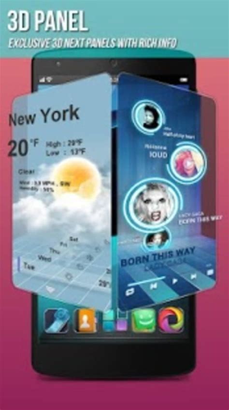 Next Launcher 3d Shell Apk لنظام Android تنزيل