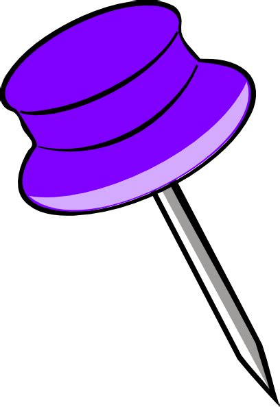 Pin Purple Clip Art At Vector Clip Art Online Royalty Free