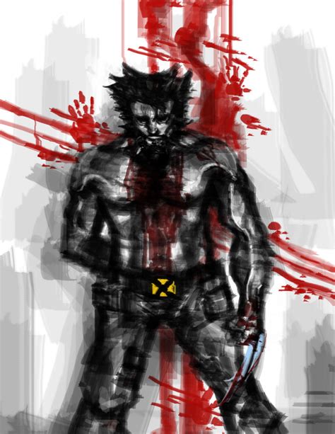 Wolverine Bloody By Garrotefrancell On Deviantart