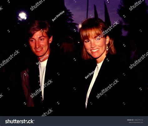 Los Angeles Circa 1991 Hockey Star Wayne Gretzky And His Wife Janet