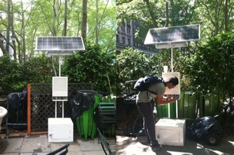 Solar Powered Cell Phone Charging Station Pops Up In New Yorks Bryant