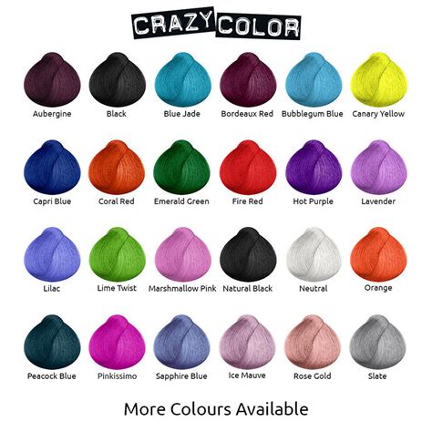 Our shades appear different in the bottle than they do on the hair. Crazy Color Semi Permanent Hair Dye Cream By Renbow 100ml ...