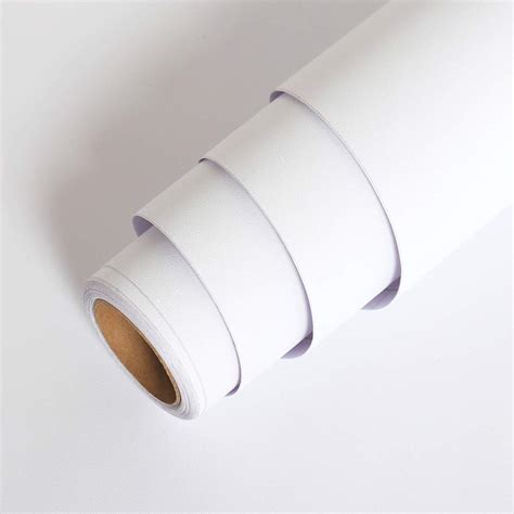 Buy Lacheery Matte White Contact Paper Decorative Self Adhesive White