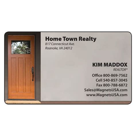 The access is assigned according to your eligibility. Front Door Magnetic Business Card | Magnets USA®
