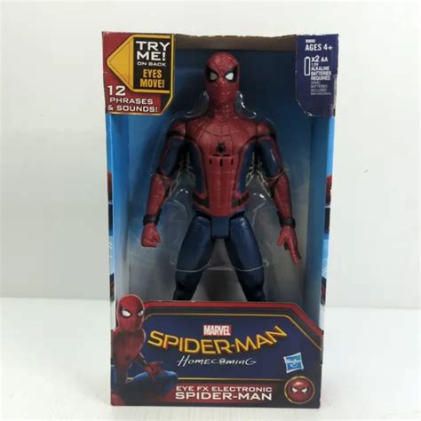 Marvel Spider Man Homecoming Figure Eye Fx Electronic Talking 12 Inch