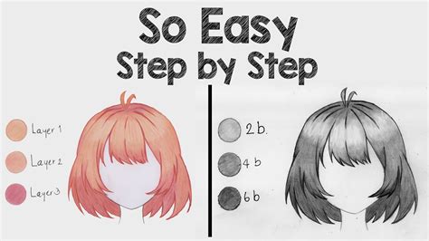 2 Easy Ways To Draw Anime Hair Step By Step Tutorial For Beginners