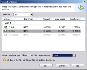 How To Merge Partitions In Windows Server And Windows Xp Vista