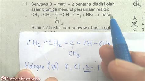 Hidrokarbon Kelas Reaksi Adisi Halogen Alkena Simple Konsep
