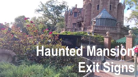 Haunted Mansion Exit Signs 0 Youtube