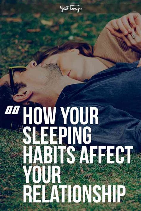 Did You Know Your Sleeping Habits Affect Your Relationship From The