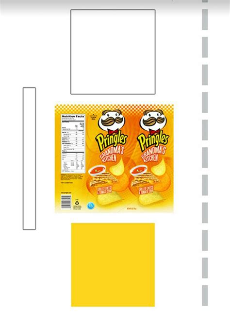 Pringles Printable อาหารจิ๋ว ของจิ๋ว ศิลปะการพับกระดาษ