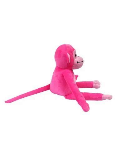 Pink Ultra Cute Sitting Monkey Plush Animal Soft Toy At Rs 399piece In