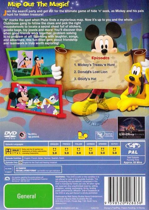 Mickey Mouse Clubhouse Treasure Huntnew Disney R4 Dvd Ebay