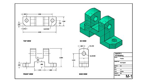 Autocad Drawing Samples Mechanical Engineering Autoca
