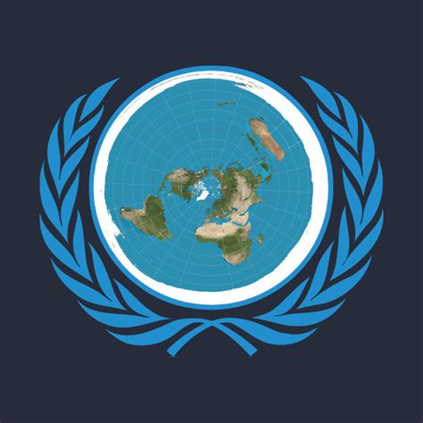 Unofficial Un Logo United Nations Of Flat Earth United Nations Symbol