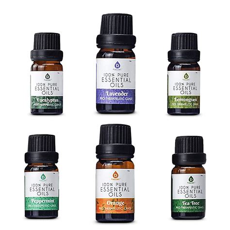 Buy Pursonic 100 Pure Essential Aromatherapy Oils T Set 6 Pack