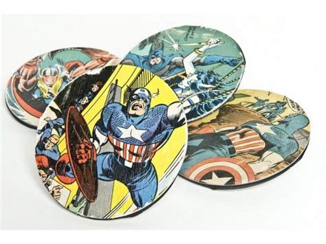 Make It Your Superhero Dad Will Love These Comic Book Coasters Diy