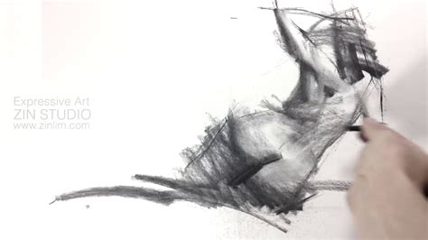 Zin Lim Charcoal Drawing Demo Expressive Drawing Nude Figure Youtube