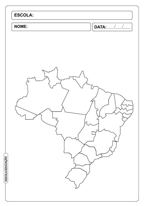 Mapas Do Brasil Para Colorir E Imprimir Modisedu