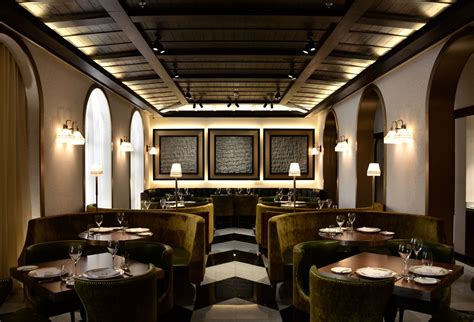 Hospitality Leather Restaurant Interior Olives English Hotel Abu Dhabi Dining Table