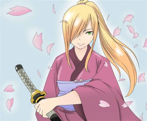 Samurai Anime Girl Coloring By Kirito5kun On Deviantart