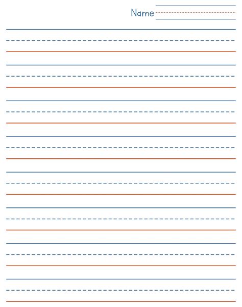 Blank Handwriting Worksheet 3 Lined For Cursive Writing Practice All