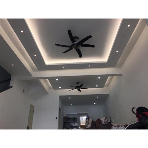 Plaster ceiling design modern and stylish concept / pictures. Wainscoting dan plaster ceiling | Shopee Malaysia