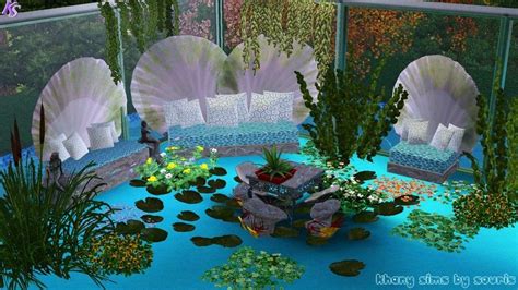 Sims 4 Mermaid Bed Cc