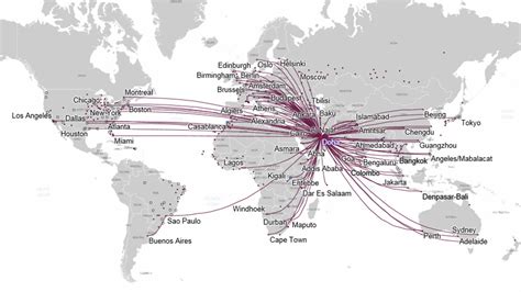 Qatar Airlines Route Map