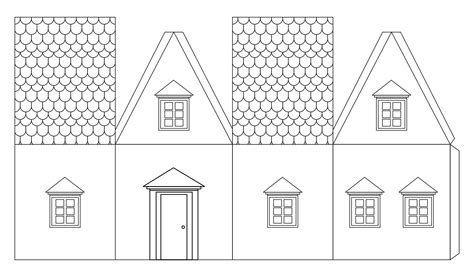 Printable Paper House Craft Templates Paper Crafts For Kids Paper
