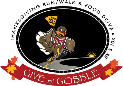 Give N Gobble Food Drive Turkey Trot Thanksgiving Day