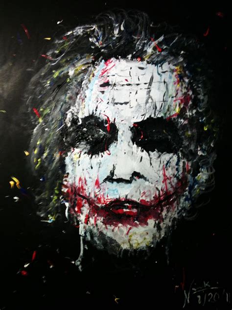 Acrylic Painting Of Joker By Inkway On Deviantart