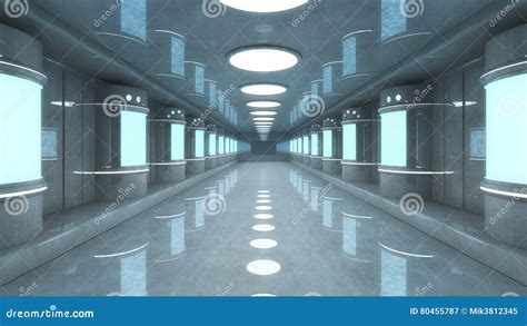 Futuristic Hall Architecture Stock Image Image Of Modern Future