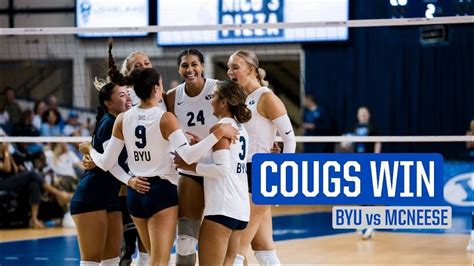 Byu Women S Volleyball Vs Mcneese Highlights Youtube