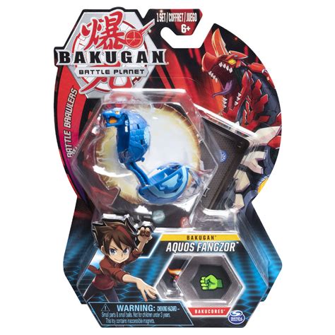 Bakugan Aquos Fangzor 2 Inch Tall Collectible Action Figure And