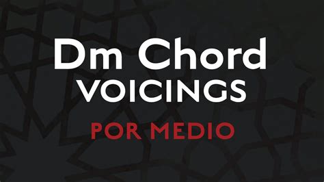D Minor Chord Voicings Flamenco Explained