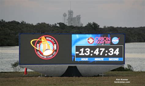 Nasa Premiers New Countdown Clock For Orions First Launch Universe Today