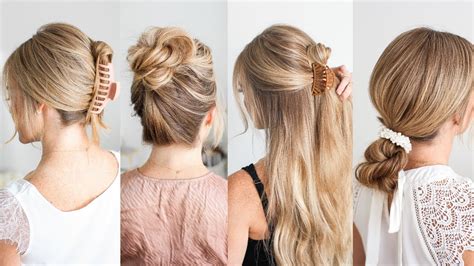 4 Easy Chic Hairstyles Missy Sue Youtube