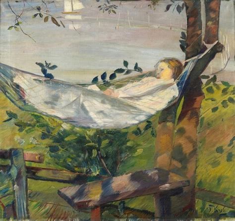 The Hammock Painting Oda Krohg Oil Paintings