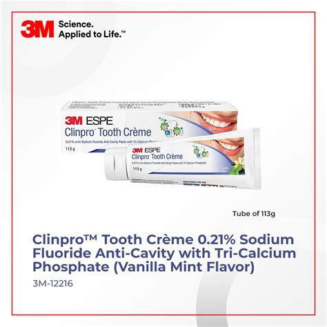 3m™ Clinpro™ Tooth Creme 021 Sodium Fluoride Anti Cavity Toothpaste