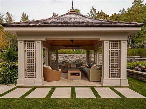 42 Awesome Outdoor Living Design Ideas On A Budget Modern Gazebo Gazebo Plans Patio Gazebo