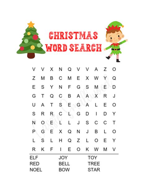 6 Fun Christmas Word Search Free Printables Cassie Smallwood