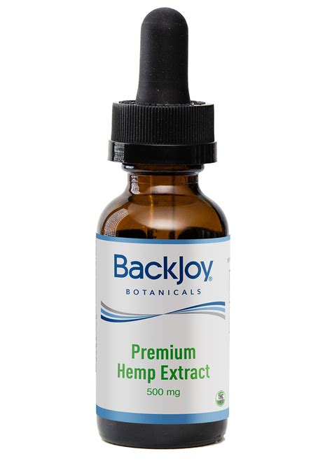 Premium Hemp Extract Oil 30ml 500mg By Backjoy Botanicals