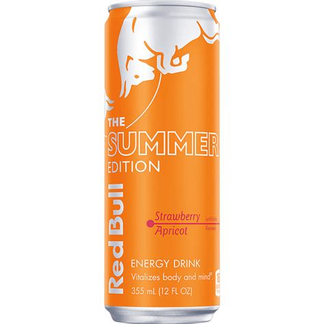Red Bull Energy Drink The Amber Edition Strawberry Apricot 12 Fl Oz Casey S Foods