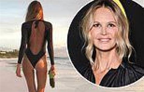 Elle Macpherson Shows Off Her Toned Physique In A Backless Swimsuit As She Trends Now