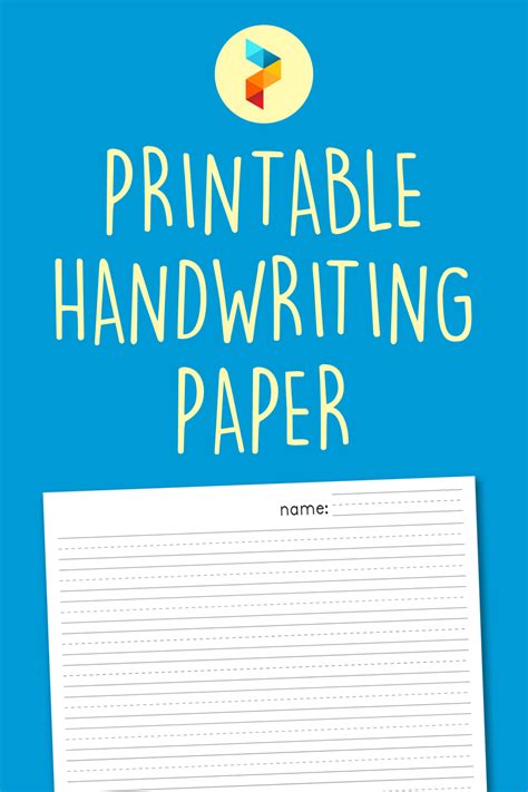 Handwriting Paper Printable