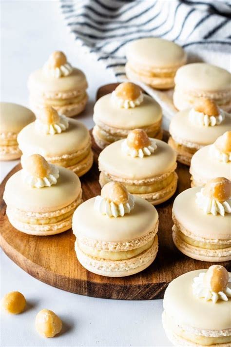 This recipe updates the standard white chocolate macadamia cookies that have been all the rage. White Chocolate Macadamia Macarons | White chocolate ...