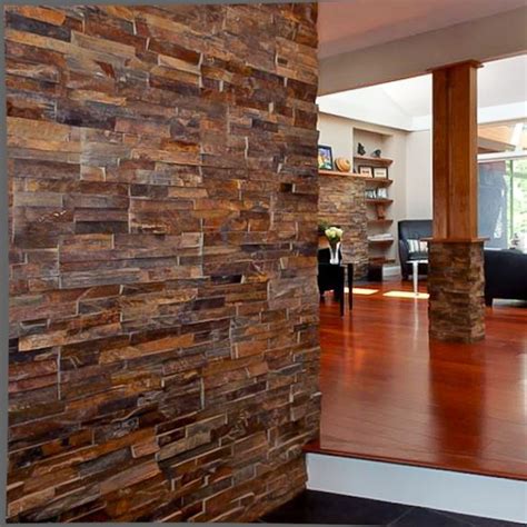 Interior Accent Walls With Stacked Stone Panels Stonetek Natural