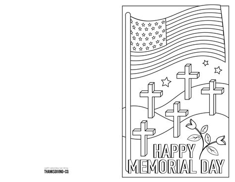 Free Memorial Day Coloring Pages And Cards You Can Print At Home